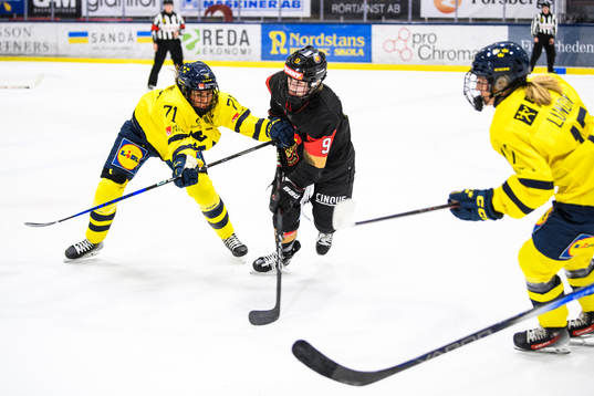 Sveriges Anna Kjellbin och Tysklands Svenja Voigt