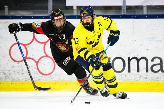 Tysklands Lucy Klein och Sveriges Maja Nylén-Persson