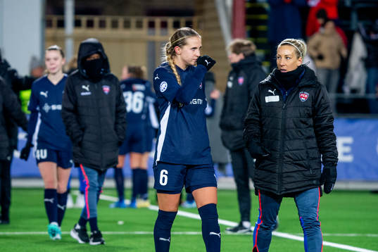 Ria Noora Minerva Öling of FC Rosengård and Mia Persson