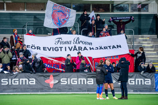 Supporers of FC Rosengård