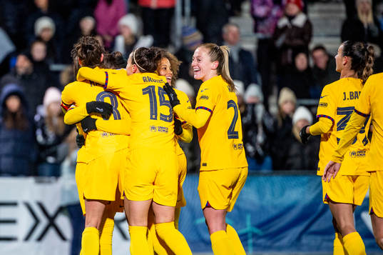 Martina of Barcelona celebrates