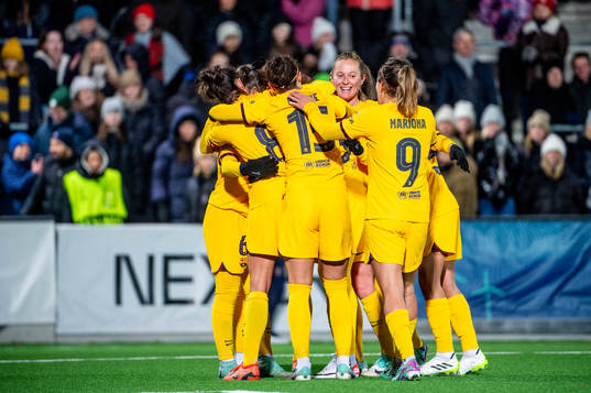 Martina of Barcelona celebrates