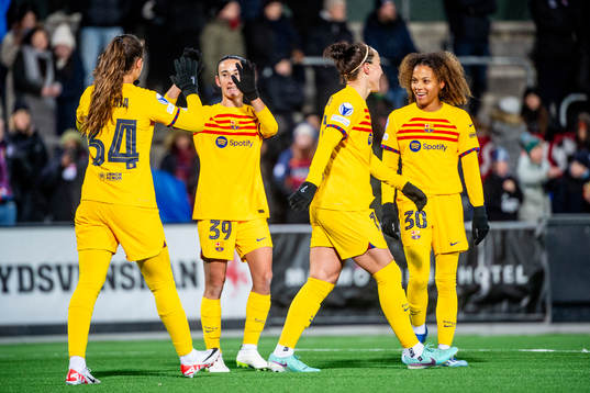 Martina of Barcelona celebrates