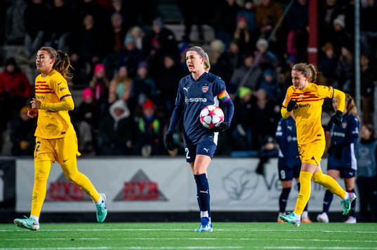 Olivia Schough of FC Rosengård looks dejected