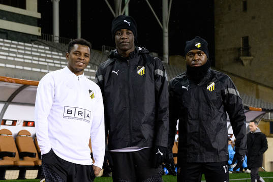 Abdulrazaq Ishaq, John Paul Dembe and Edward Chilufya of