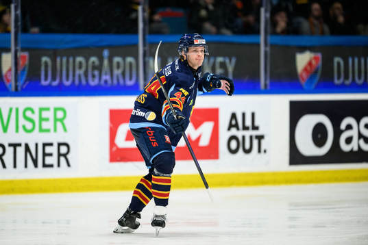 Djurgårdens Olle Liss jublar
