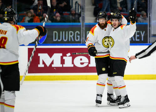 Brynäs Johannes Kinnvall jublar