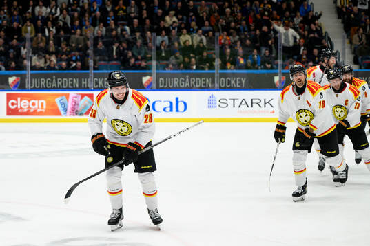 Brynäs Johannes Kinnvall jublar