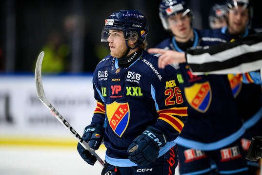 Djurgårdens Emil Berglund jublar
