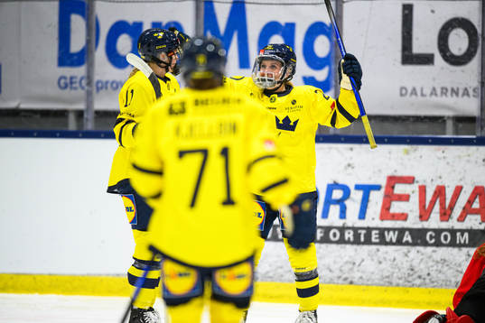 Sveriges Celine Tedenby jublar