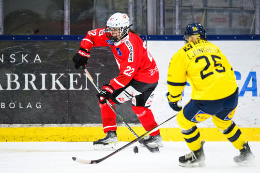 Schweizs Sinja Leemann och Sveriges Lina Ljungblom