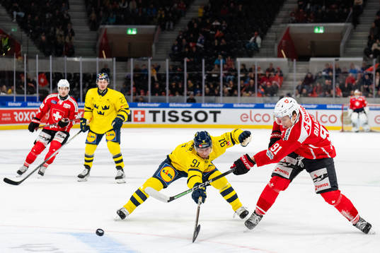 Jesper Olofsson of Sweden and Attilio Biasca of Switzerland