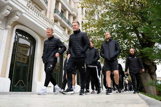 Mikkel Rygaard Jensen, Tomas Olai Totland and goalkeeper