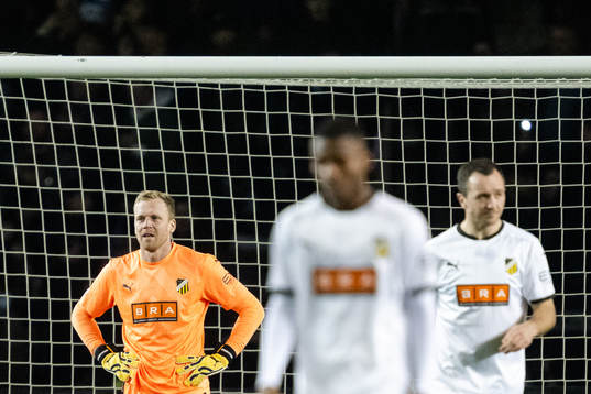 Goalkeeper Peter Abrahamsson of Häcken looks dejected