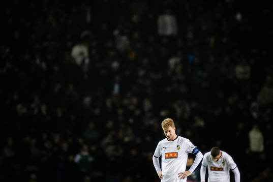 Samuel Gustafson of Häcken looks dejected