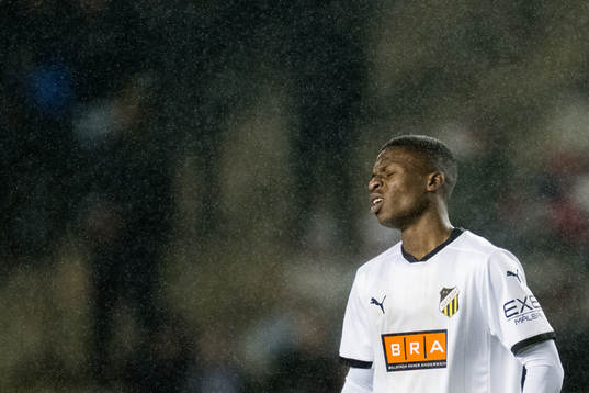 Akoua Romeo Amane of Häcken looks dejected