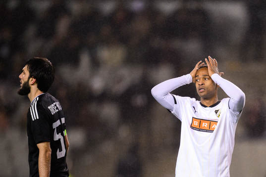 Ola Kamara of Häcken looks dejected