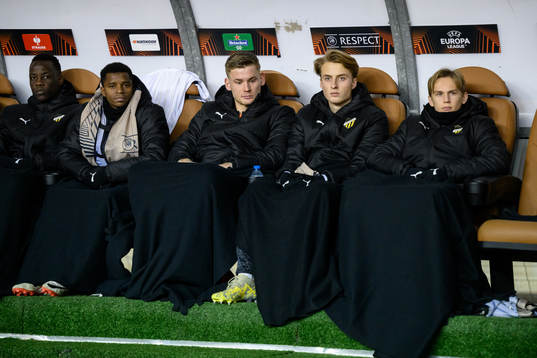 John Paul Dembe, Abdulrazaq Ishaq, goalkeeper Johan