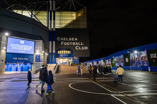 General exterior view of Stamford Bridge