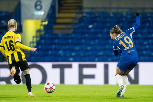 Anna Sandberg of Häcken and Johanna Rytting Kaneryd of