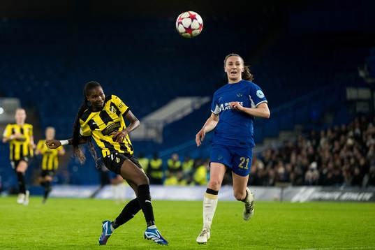 Aisha Masaka and Johanna Fossdalsá Sørensen of Häcken