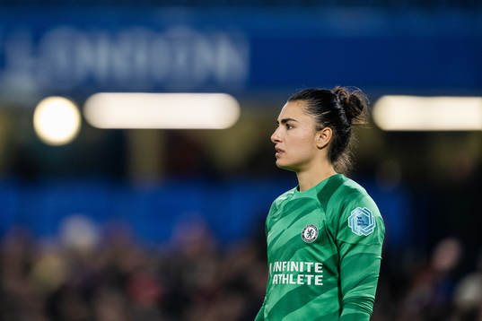 Goalkeeper Zecira Musovic of Chelsea