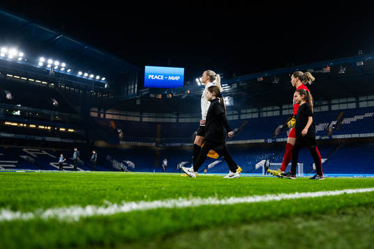 Josefine Rybrink and goalkeeper Jennifer Falk of Häcken