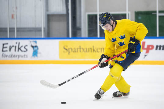 Tom Willander of the Swedish under-20 national ice hockey
