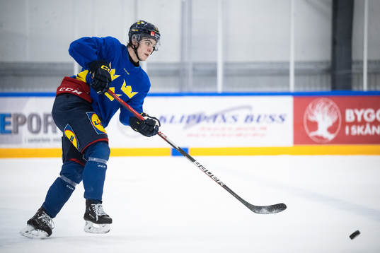 Jakob Norén of the Swedish under-20 national ice hockey