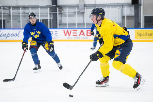 Felix Unger Sörum of the Swedish under-20 national ice