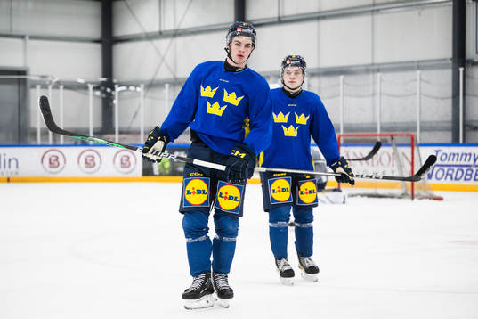 Oskar Pettersson of the Swedish under-20 national ice
