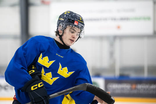 Jakob Norén of the Swedish under-20 national ice hockey