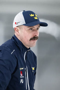 Assistant coach Pierre Johnsson of the Swedish under-20