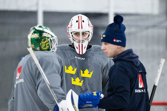 Goaltender Kevin Reidler of the Swedish under-20 national