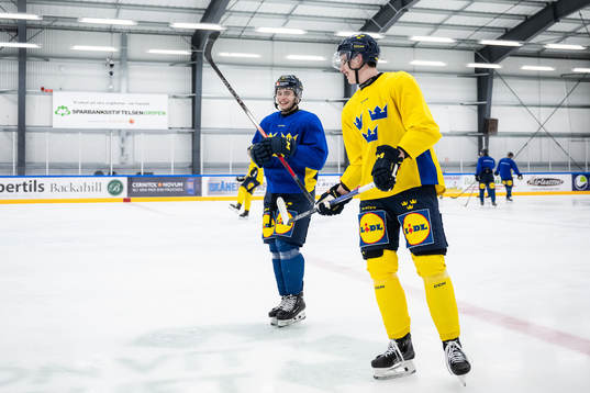 Isac Born of the Swedish under-20 national ice hockey team