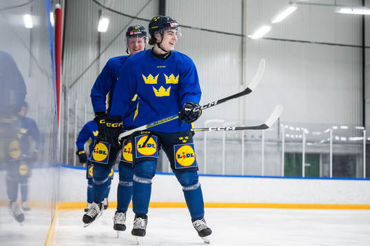 Filip Bystedt and Liam Öhgren of the Swedish under-20