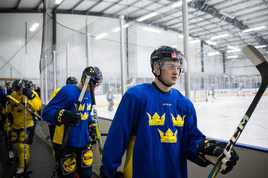 Fabian Wagner of the Swedish under-20 national ice hockey