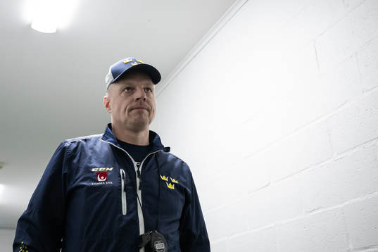 Head coach Magnus Hävelid of the Swedish under-20 national