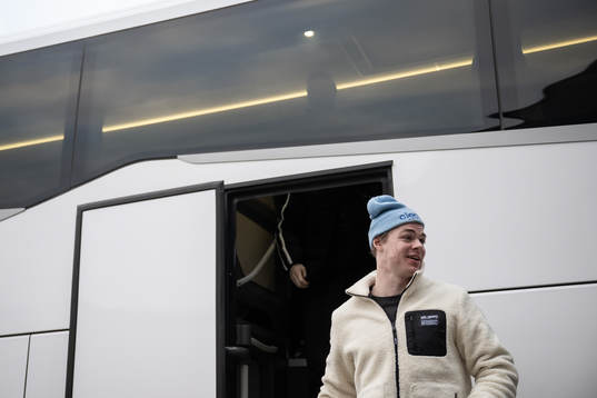 Oskar Pettersson of the Swedish under-20 national ice