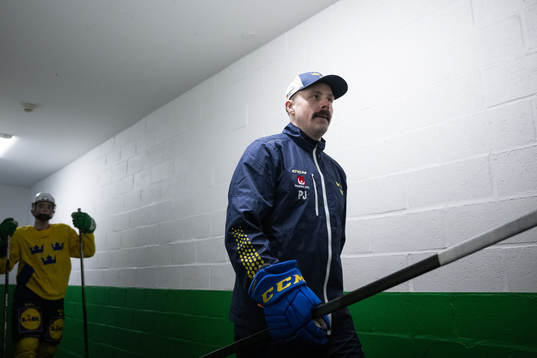 Assistant coach Pierre Johnsson of the Swedish under-20