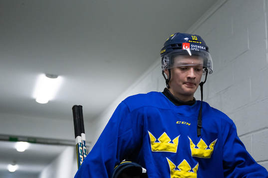 Fabian Wagner of the Swedish under-20 national ice hockey