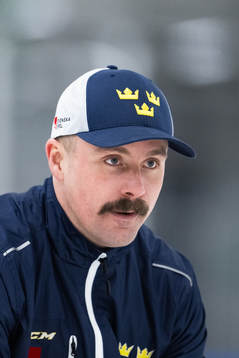Assistant coach Pierre Johnsson of the Swedish under-20