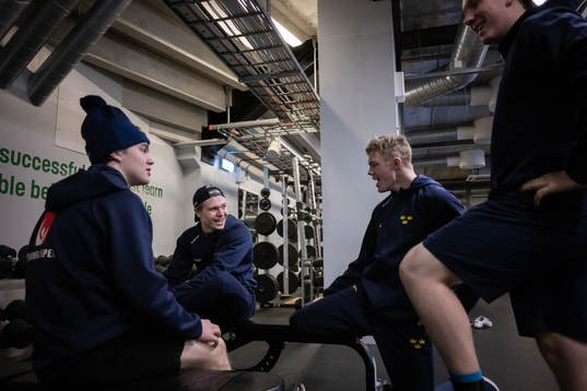 Zeb Forsfjäll and Anton Wahlberg of the Swedish under-20