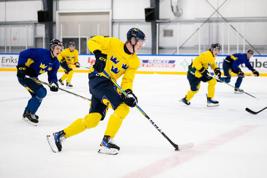 Filip Bystedt of the Swedish under-20 national ice hockey