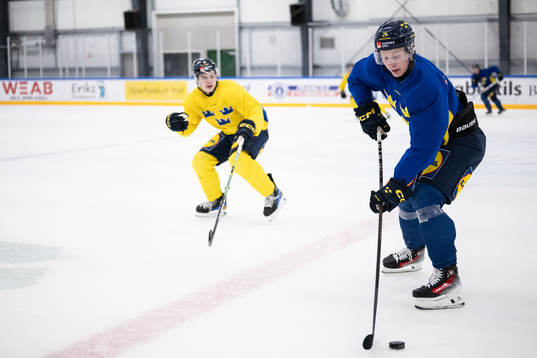 Otto Stenberg of the Swedish under-20 national ice hockey