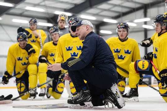 Head coach Magnus Hävelid of the Swedish under-20 national
