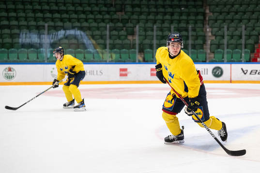 Jakob Norén of the Swedish under-20 national ice hockey