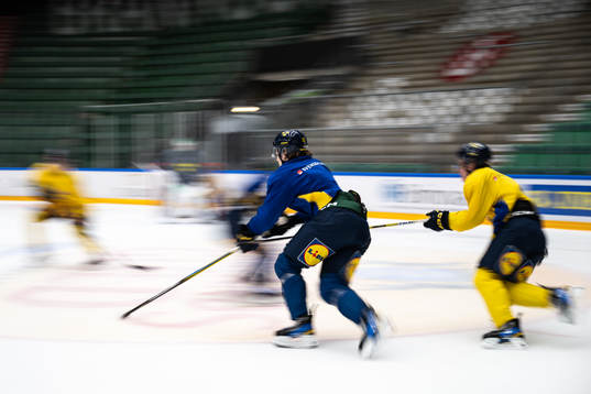 Liam Öhgren of the Swedish under-20 national ice hockey