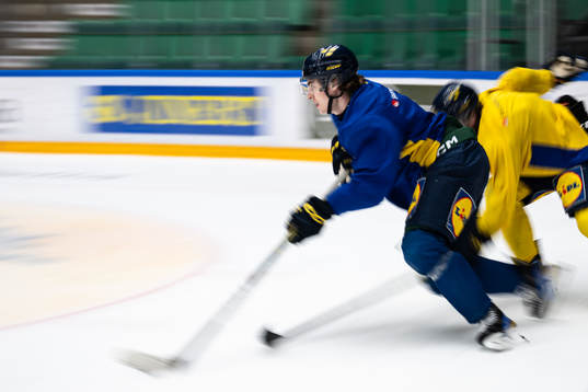 Liam Öhgren of the Swedish under-20 national ice hockey