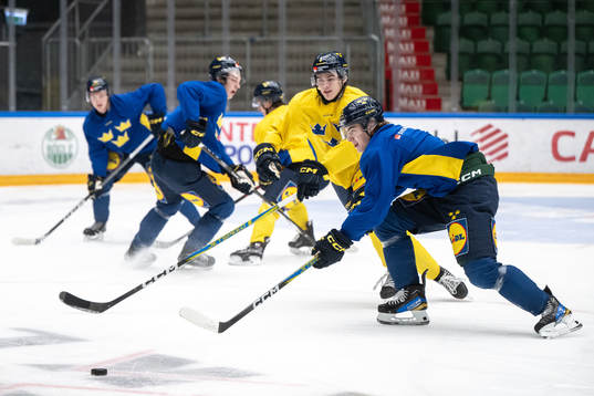 Liam Öhgren of the Swedish under-20 national ice hockey